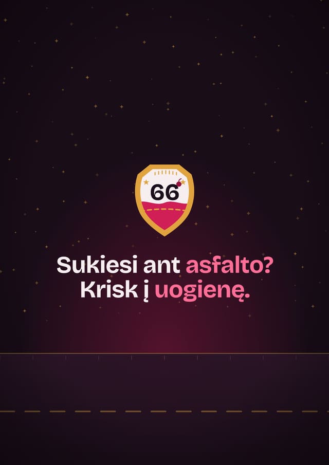 Sukiesi ant asfalto?